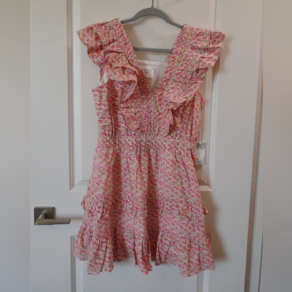 Tuckernuck Hyacinth House Pink Floral Mini Dress | Size M | NWT